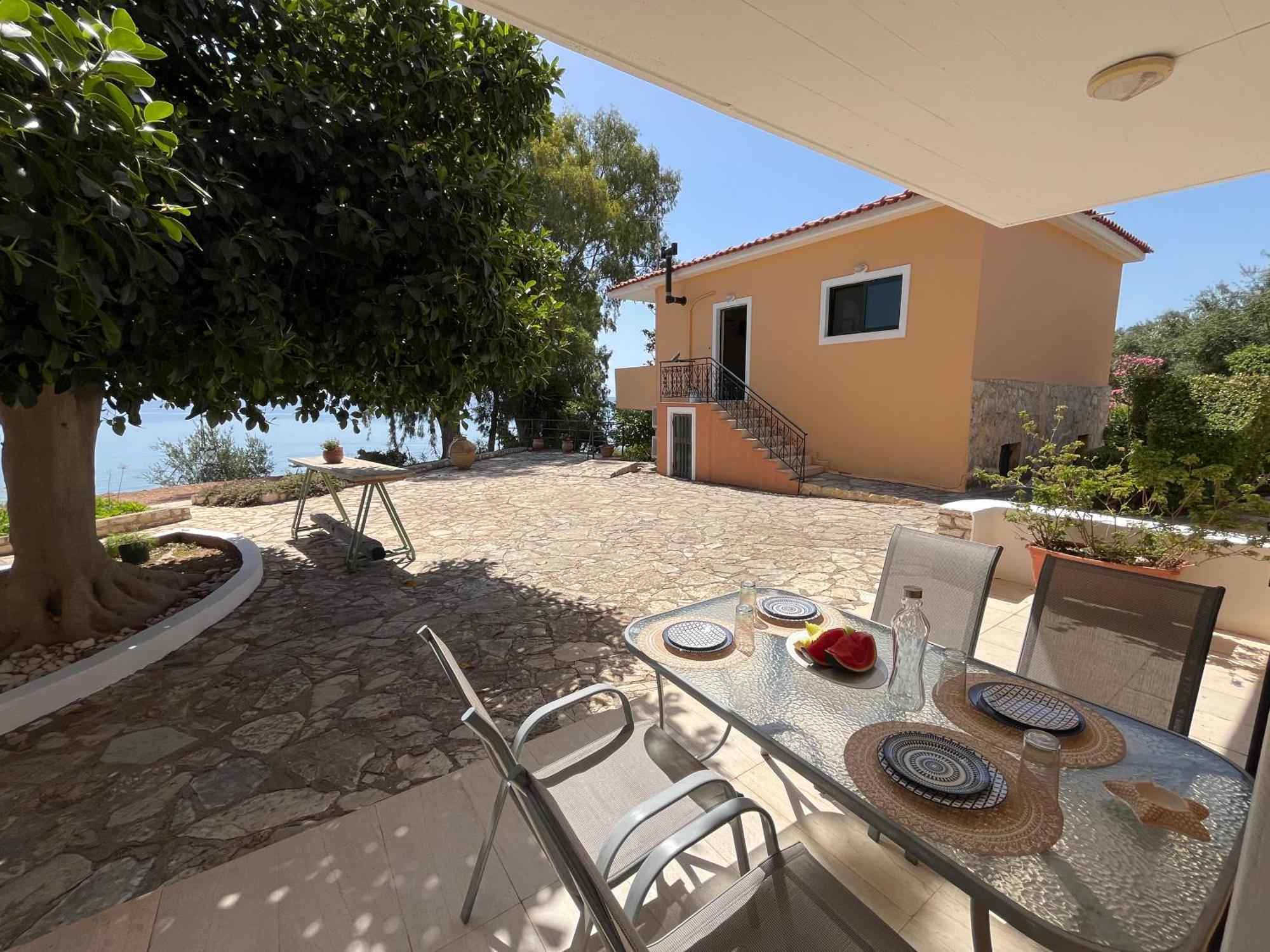 9 Muses Villas Chrani Bagian luar foto